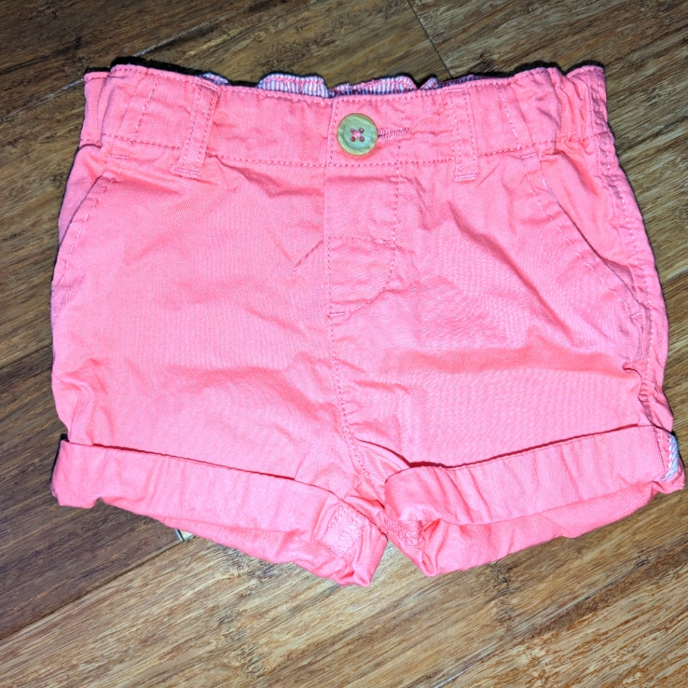 H&M pink baby girls shorts